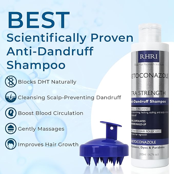 Anti Dandruff Shampoo for Men & Women | Extra Strength Medicated Shampoo with 2% Salicylic Acid and Tea Tree Oil for Itchy, Dry Scalp, Flakes and Build-Up | Sulfate Free 200ml-Velvo Beauty