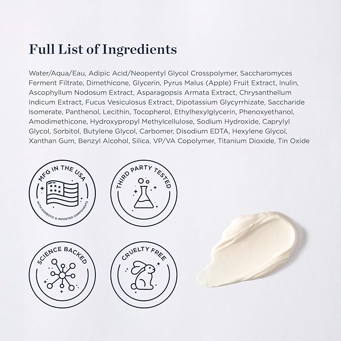 Radiate + Revive Hydrating Eye Cream- Rejuvenate Tired Eyes w/Algae to help Sagging, Hollowing, & Wrinkles- Lift Eyes, Firm Skin, Plump Complexion w/Antioxidants and Pearl Powder-Velvo Beauty