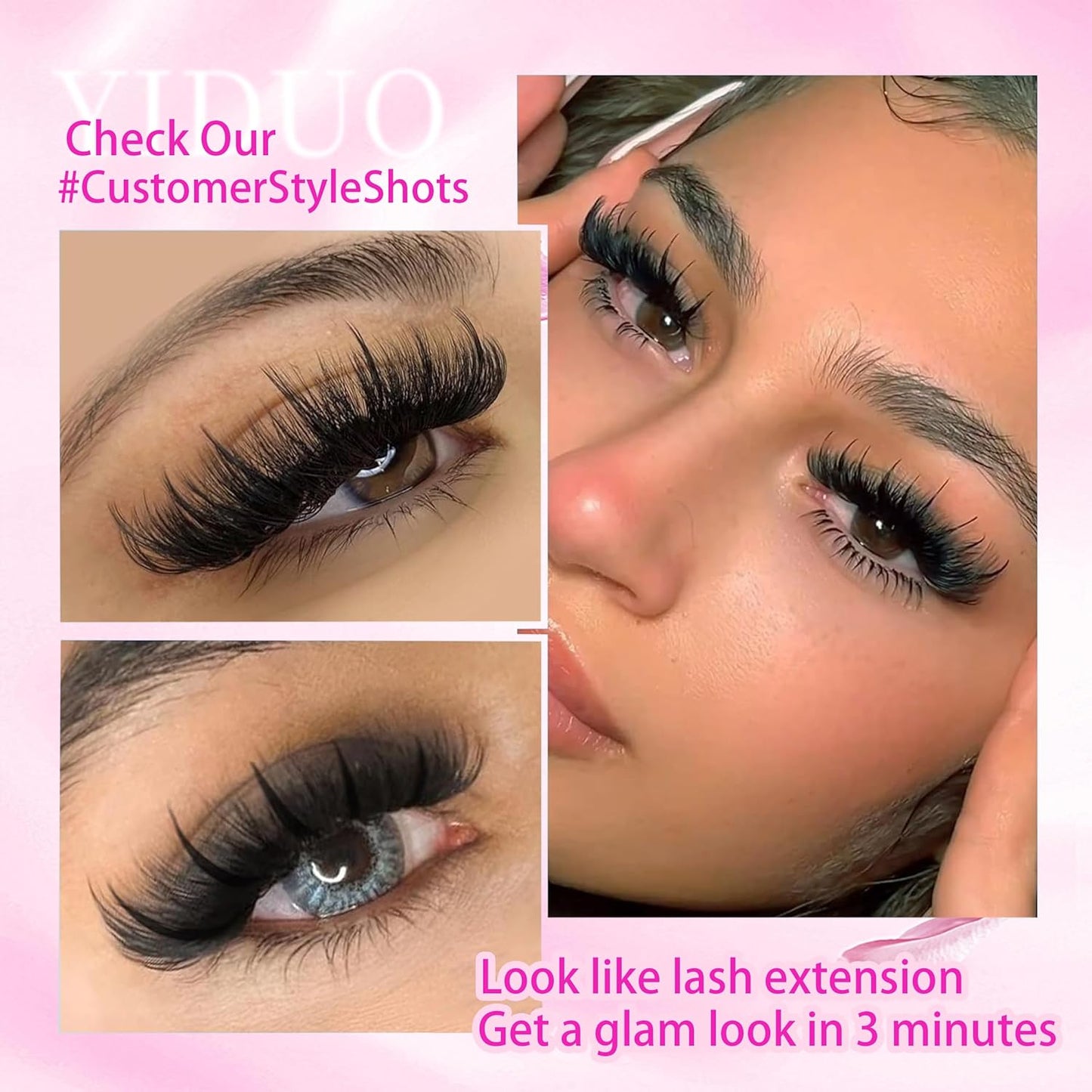 Lashes Clusters Kit with Spikes Bottom Extensions False Eyelashes 816Pcs Bulk Packs with 2X Bond&Seal Volume D Curl Wispy Individual Fake Eyelash Wholesale Large Pack for Beginners Gift Choice-Velvo Beauty
