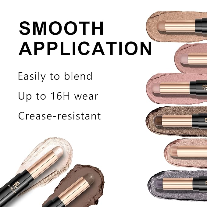 FV Cream Shimmer Eyeshadow Stick,Long Lasting & Waterproof, Multi-Use & High Pigment Eyeshadow Makeup Stick, Pearl Shimmer-Velvo Beauty