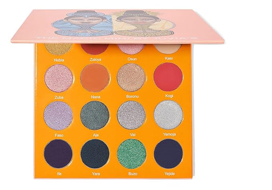 Juvia's Place Palette The Magic Mini - Bright and Bold Red, Shades of 16, Professional Eye Makeup, Pigmented Palette, Makeup Palette for Eye Color & Shine-Velvo Beauty