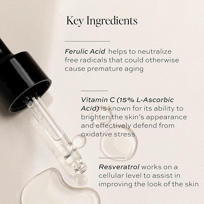 DIME Beauty Hyper Glow Serum, 15% Vitamin C Face Serum for Brightening Dull Skin, Dark Spot Corrector, 1 oz / 30 ml-Velvo Beauty