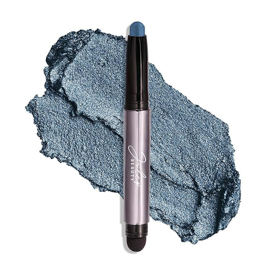 Julep Eyeshadow 101 Cream-to-Powder Waterproof Shadow Stick – Sapphire Shimmer – Long-Lasting, Crease-Proof, Jewel Toned Blue Shimmer Cream Eyeshadow with Built-in Smudger-Velvo Beauty