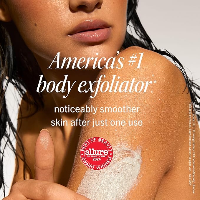 First Aid Beauty - KP Bump Eraser Body Scrub with 10% AHA, Keratosis Pilaris Exfoliator with Glycolic and Lactic acids, Helps Reduce Chicken Skin Bumps, Safe for Sensitive Skin, Strawberry Scent, 2 oz-Velvo Beauty