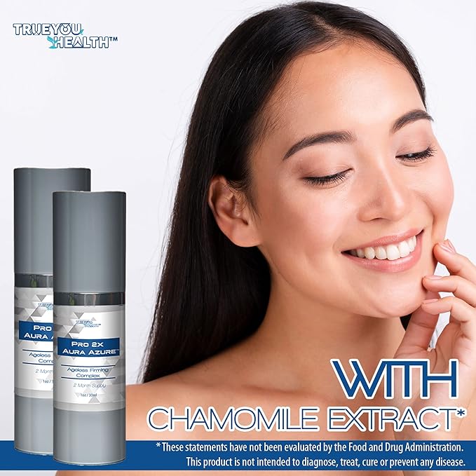Pro 2x Aura Azure Serum - Anti Aging Serum - 2 Month Supply - Skin Firming Complex to Reduce Wrinkles Appearance - Exfoliate - Nourish - Improve Hyperpigmentation & Dark Circles - Aid Cell Renewal-Velvo Beauty