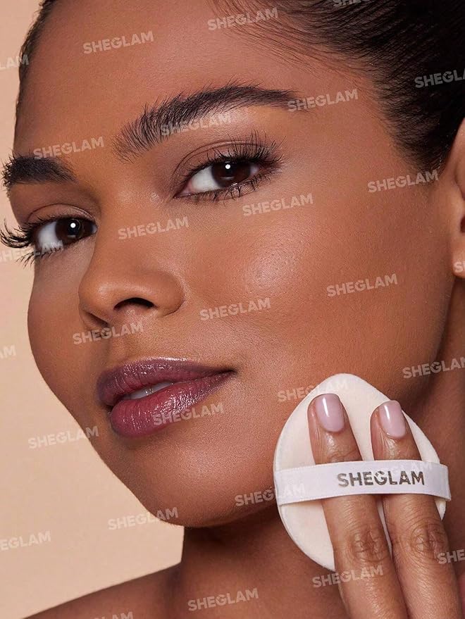 SHEGLAM SKin-Focus Full Coverage Powder Foundation Oil-Control Lightweight Face Pressed Powder Makeup-Warm Vanilla-Velvo Beauty