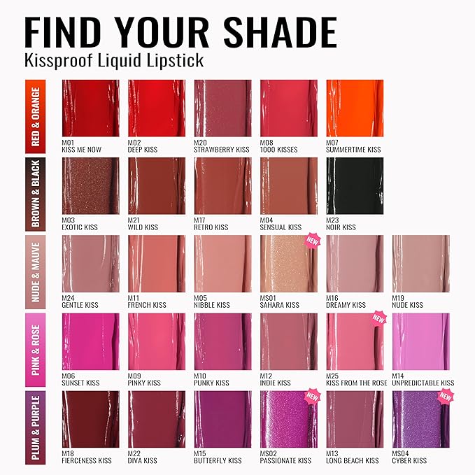 Oulac Matte Liquid Red Lipstick for Women, Long Lasting Lipstick Waterproof Lip Stain, No Transfer, Creamy High Pigmented Formula with Rose Oil, Vegan & Cruelty-Free, Light Red M08-Velvo Beauty
