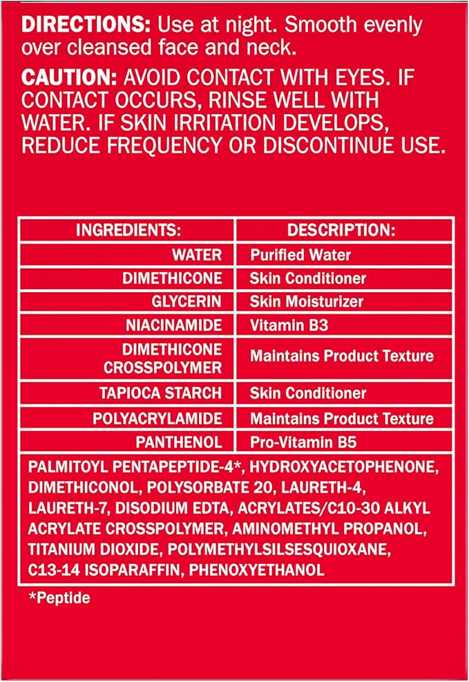 Olay Face Moisturizer, Anti-Aging Night Cream for Women - Fragrance-Free Skin Care, Instant Hydration, Anti-Wrinkle, Reduces Fine Lines, Exfoliates, Smooths Texture - Niacinamide, Amino Pepitde, 1.7Oz-Velvo Beauty
