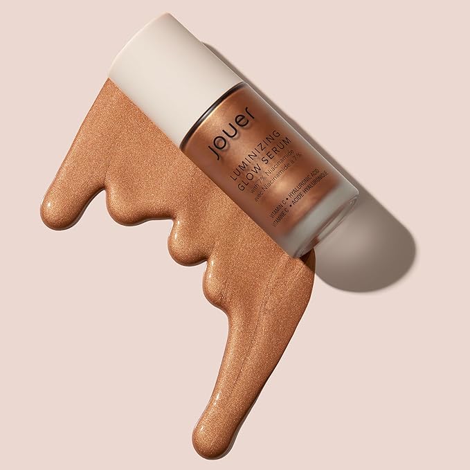 Jouer Luminizing Glow Drops for Face, Dewy Serum for Glowing Skin, 7% Niacinamide, Hyaluronic Acid, & Glycerin, 1 fl oz-Velvo Beauty