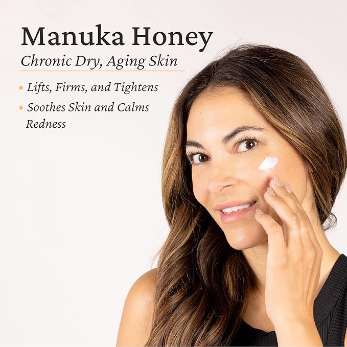 Elastalift Manuka Honey Cream Face Moisturizer & Body Butter Lotion For Dry Skin | Firming & Hydrating Miracle Balm Skin Care Moisturizing Lotion For Women, Wrinkles, & Sun Damaged Skin, 15 Fl Oz-Velvo Beauty