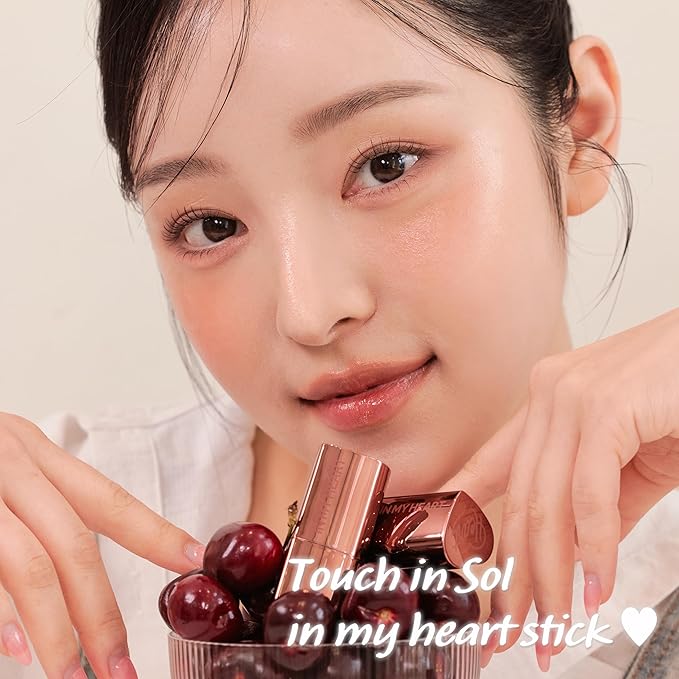 Touch in Sol In My Heart Stick Blush (#Reddish brick) – Cream Blush Stick for Cheeks, Eyes & Lips – Korean Makeup Cheek – Creamy, Blendable Milk Blushe for Dewy Glow, Natural Finish, k beauty, 0.21 Oz-Velvo Beauty