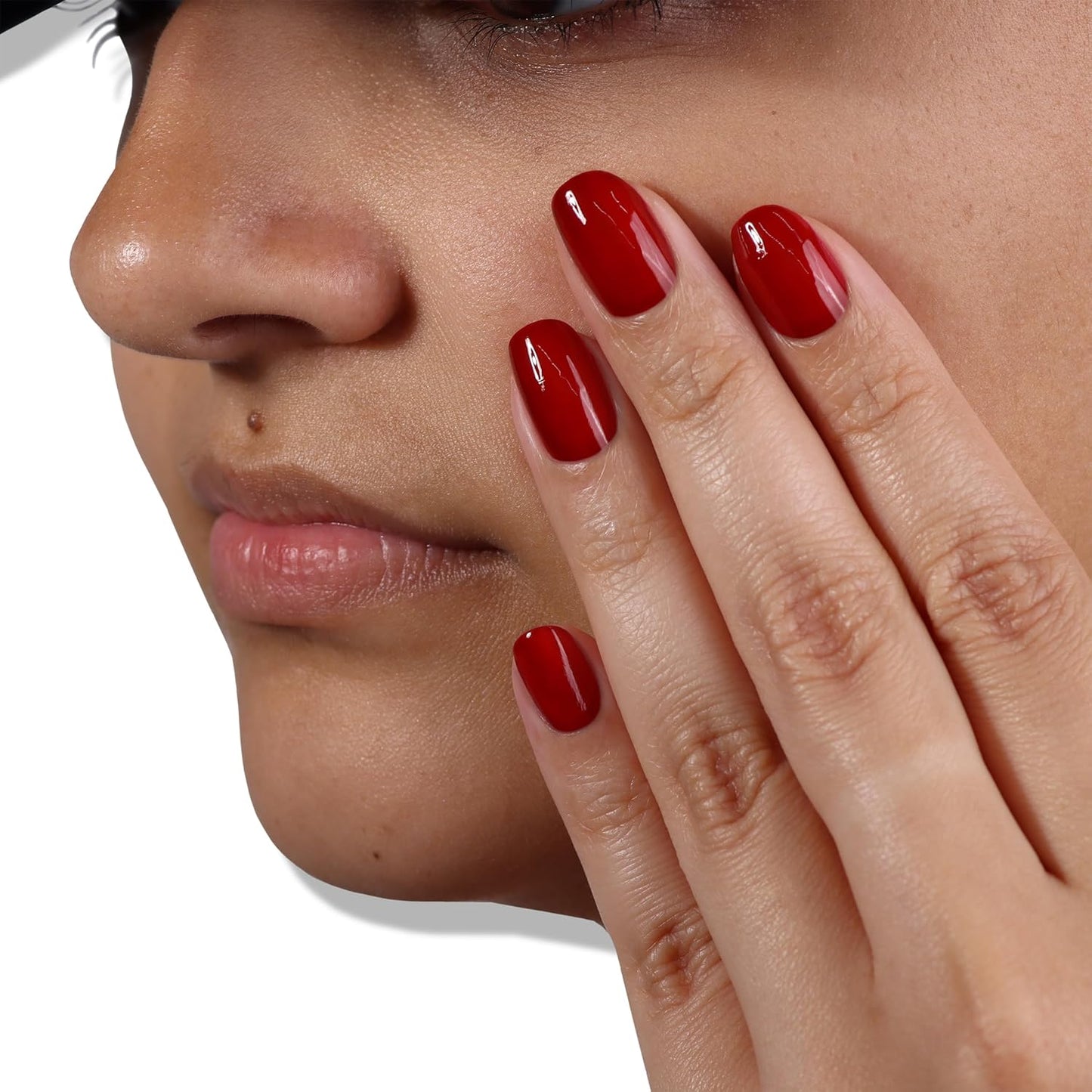 LONDONTOWN lakur Nail Polish - Chip-Resistant, Non-Toxic, Conditions & Hydrates Nails | Glossy Burgundy Red, Mull It Over, .40 fl oz-Velvo Beauty