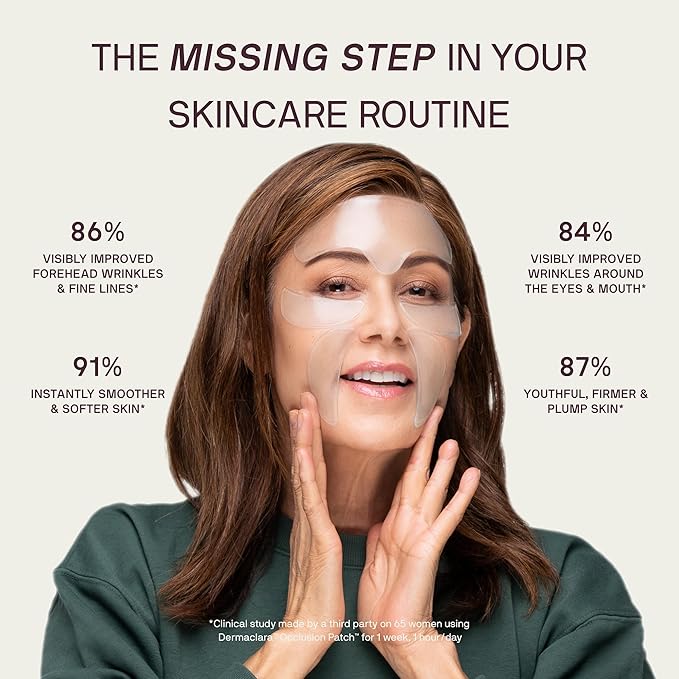 Dermaclara Silicone Facial Patches - Anti-Wrinkle Face Patches for Frown, Smile Lines & Forehead, Reusable Overnight Silicone Wrinkle Pads, Up to 30 Uses - 4 Under Eye Patches & 1 Forehead Patch-Velvo Beauty