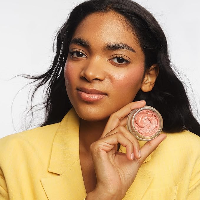 goop Beauty Cream Blush | Sheer Pop of Color for Lips & Cheeks | Vitamin C, Vitamin E, & Safflower Oil | Natural Makeup for Glowing Skin | Paraben & Silicone Free | 0.5 oz | Whiskey - Warm Terracotta-Velvo Beauty