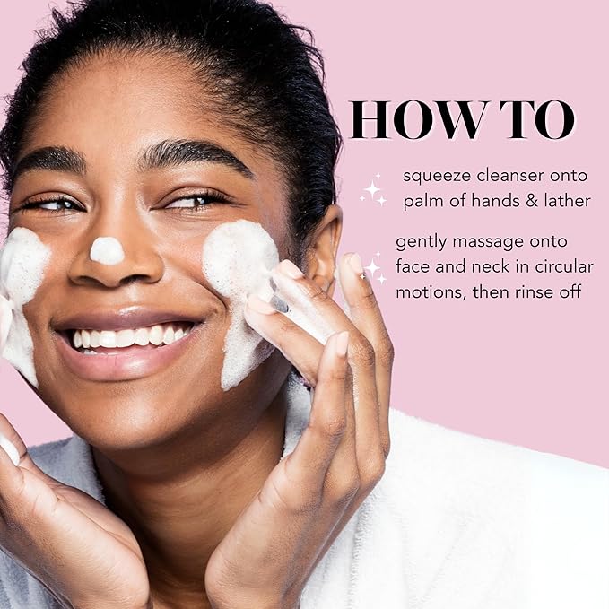 Saturday Skin Face Cleanser Hydrating Foam Cleanser Natural ingredients Anti-aging | Makeup Remover and Face Wash | Fragrance Free Ideal for Sensitive, Dry Skin Korean Skincare-Velvo Beauty