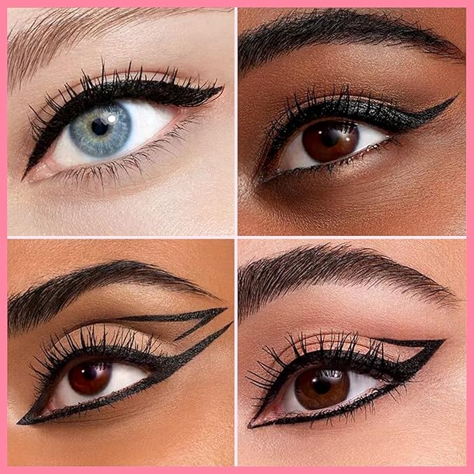 iMethod Liquid Eyeliner - Waterproof Eyeliner 2-in-1 Dual-Ended Eye Liner with Precise Brush-Tip and Thick Tip, Black Liquid Liner Pen, Matte Finish, Long Lasting, Smudge-proof, Transfer-proof-Velvo Beauty