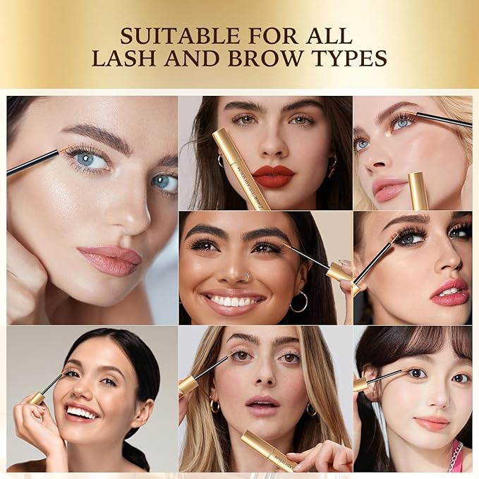 Eyelash Growth Serum with Advanced Formula: Rapid Eye Lash Enhancing Serum for Eyelash and Eyebrow Growth in 3-4 Weeks - Boost Longer Thicker and Fuller Lashes 3ML-Velvo Beauty