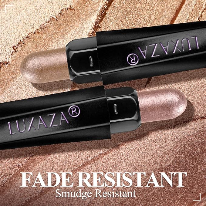 6PCS Cream Eyeshadow Stick Makeup Sets, Metallic And Matte Shimmer Eye Shadow Eye Brightener Stick Pencil Crayon, B06-Pink Ocean-Velvo Beauty