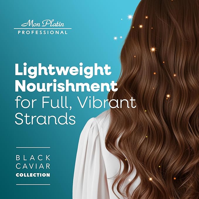 Mon Platin Professional Black Caviar Volumizer Hair Shampoo - For Fine, Thin, Fragile Hair - Enriched with Black Caviar, Hair Shampoo for Damaged hair, Volume Shampoo, SLS/Salt Free 500ML-Velvo Beauty