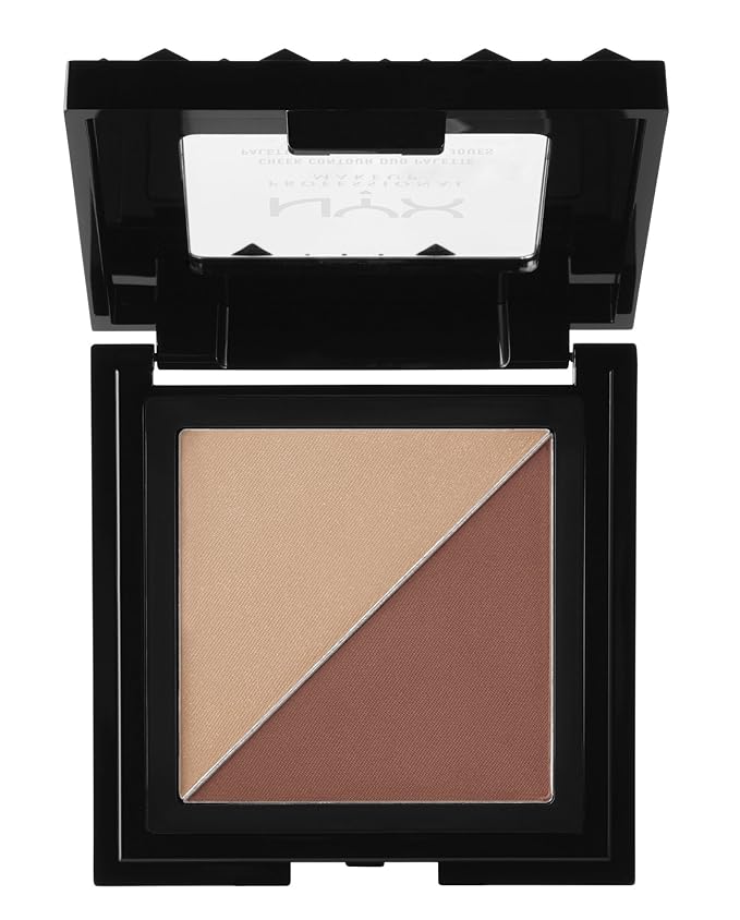 NYX PROFESSIONAL MAKEUP Cheek Contour Duo Palette, Ginger and Pepper, 0.18 Ounce-Velvo Beauty