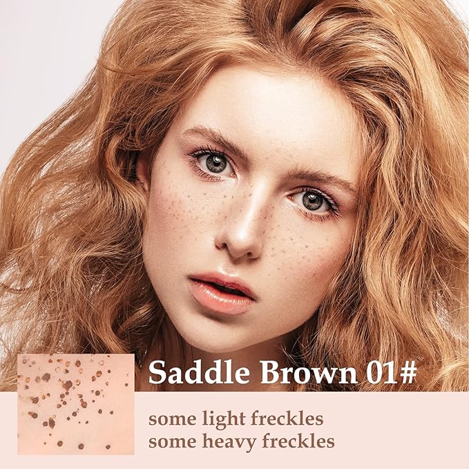 Boobeen Freckle Stamp Face Freckles Air Cushion Liquid Freckle Makeup Stamp Waterproof Fake Freckle Pen Long Lasting Quick Dry Small Spot Freckle Makeup, Create Natural Freckles Makeup-Velvo Beauty