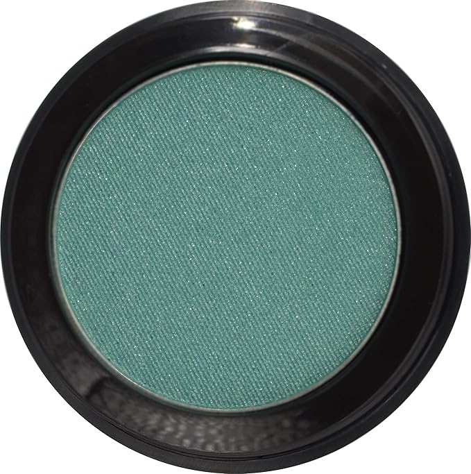 Teal Jewel Shimmering Green Emerald Forest Pressed Powder Single Vegan Eyeshadow; Talc, Paraben & Cruelty Free-Velvo Beauty
