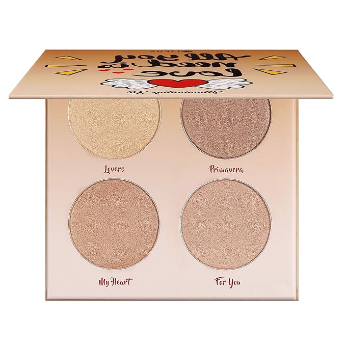Highlighter Palette,Highlighter Makeup Palette, Glow Bronzer Highlighter Powder Kit,Face illuminator makeup palette-Velvo Beauty