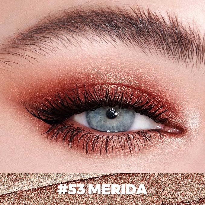 FOCALLURE Shimmer and Matte Cream Eyeshadow Stick,Smooth Brilliant Eye Brightener Pencil for Women,Long Lasting Waterproof Eye Shadow and Liners Makeup,Merida-Velvo Beauty