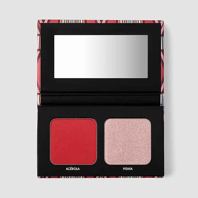 black Up Blush and highlighter duo WAXDUO02-Velvo Beauty