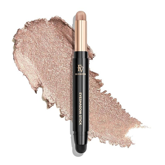 FV Cream Shimmer Eyeshadow Stick,Long Lasting & Waterproof, Multi-Use & High Pigment Eyeshadow Makeup Stick, Champagne Shimmer-Velvo Beauty