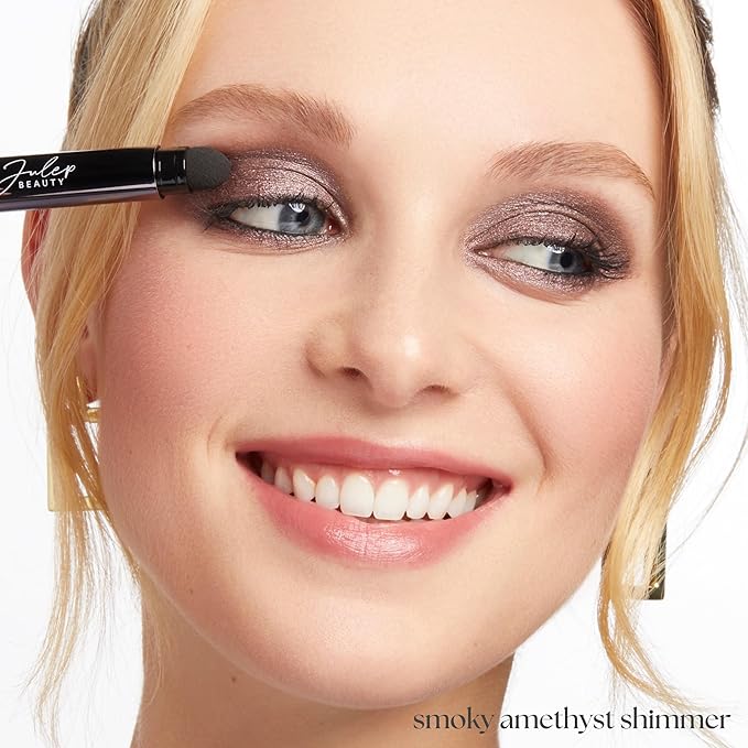 Julep Eyeshadow 101 Cream-to-Powder Waterproof Shadow Stick – Smoky Amethyst Shimmer – Long-Lasting, Crease-Proof, Rich Purple Shimmer Cream Eyeshadow with Built-in Smudger-Velvo Beauty