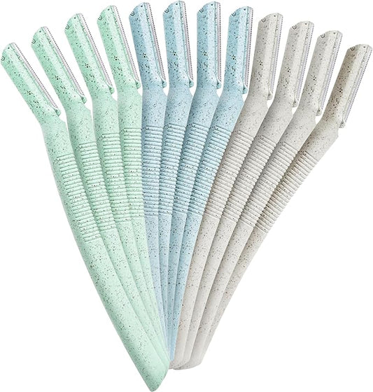 ennva Eyebrow & Facial Hair Razor | Multipurpose Dermaplane Trimmer | Disposable Blades - 12pcs-Velvo Beauty