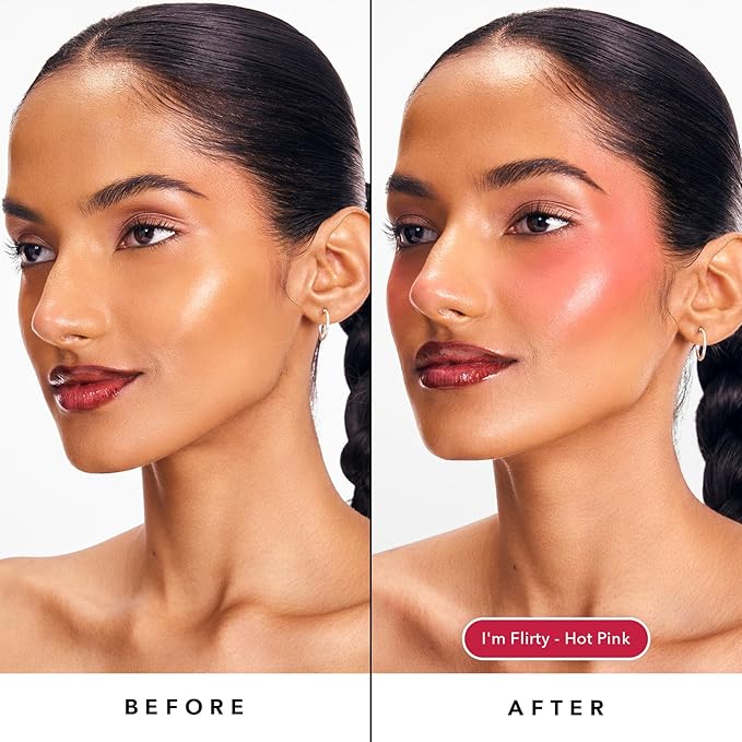 Sacheu Cheek STAY-N Liquid Blush for Cheeks — High Pigment, Buildable, Lightweight Cream Blush Infused With Squalane, for Dewy & Radiant Flushed Cheeks — Long-lasting & Cruelty Free, I'm Flirty-Velvo Beauty