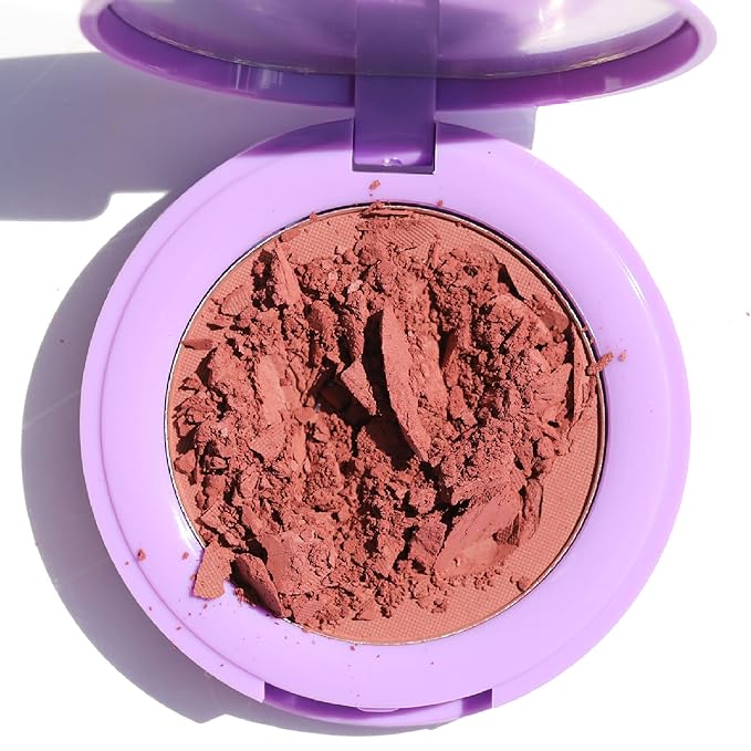 Half Caked In Bloom Powder Blush | vegan & cruelty-free, fragrance-free, highly pigmented, primer-infused | 3.8g (Day 'N' Nite)-Velvo Beauty