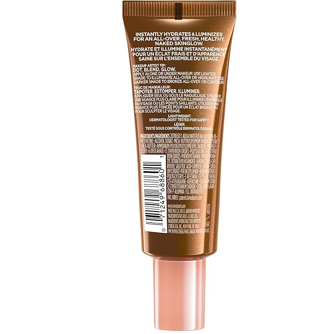 L'Oreal Paris Makeup True Match Lumi Glotion, Natural Glow Enhancer, Illuminator Highlighter, Bronzing Drops For a Sun-Kissed Glow, 905 Rich-Velvo Beauty