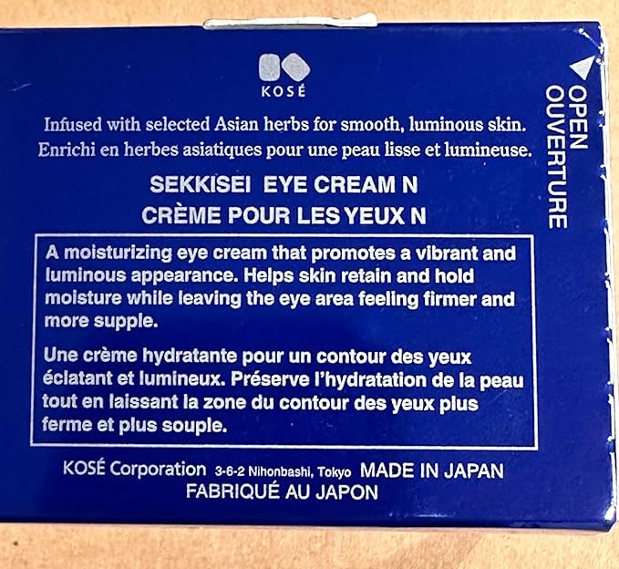 SEKKISEI Eye Cream, Ceramide and Collagen Boosting Moisturizing Cream, 0.07 Ounce-Velvo Beauty