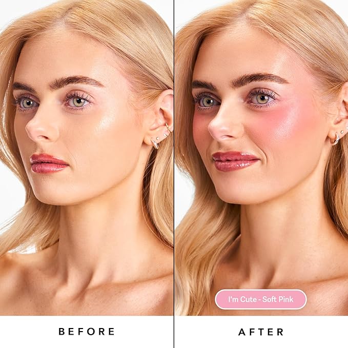 Sacheu Cheek STAY-N Liquid Blush for Cheeks — High Pigment, Buildable, Lightweight Cream Blush Infused With Squalane, for Dewy & Radiant Flushed Cheeks — Long-lasting & Cruelty Free, I'm Cute-Velvo Beauty