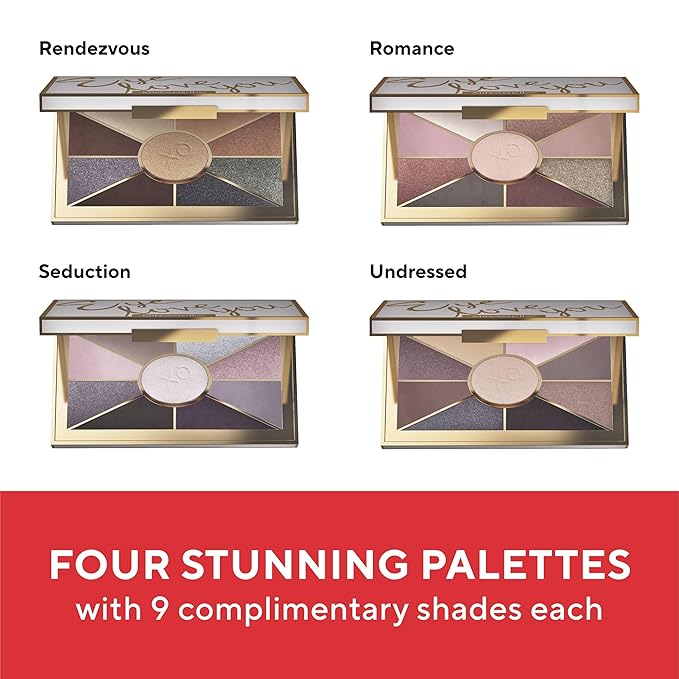 Mirabella Eye Love You Neutral Shimmer Eyeshadow Palette - Makeup Palette w/Ultra Pigmented Pressed Powders, Creamy Matte & Shimmer Brown Eyeshadow Shades - Rendezvous-Velvo Beauty