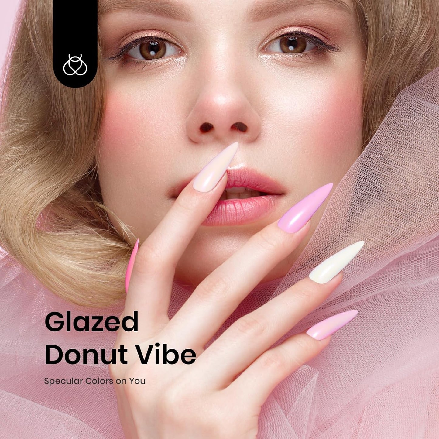 Beetles Chrome Nail Powder 8 Colors Metallic Mirror Effect Chrome Nail Powder with Liquid Latex Tape Kit,White Silver Pigment Iridescent Mermaid Glitter Pink Blue, Gel Polish Decoration Gift for Women-Velvo Beauty