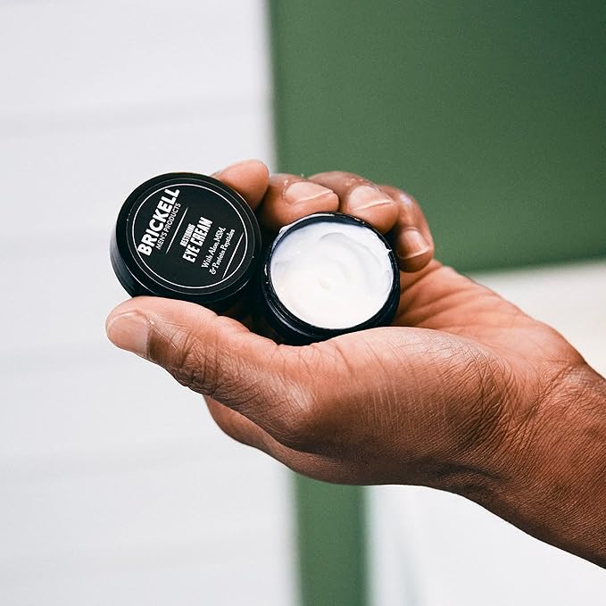 Brickell Men's Ultimate Anti-Aging Routine, Anti-Wrinkle, Night Face Cream and Eye Cream to Reduce Puffiness, Wrinkles, Dark Circles, Under Eye Bags, Natural and Organic, Unscented-Velvo Beauty