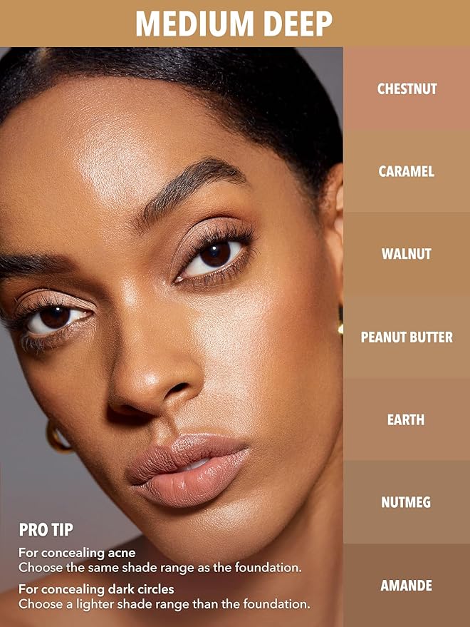 SHEGLAM 12HR Full Coverage Concealer Matte Finish Concealer Stick for Under Eye and Dark Circles - Chestnut-Velvo Beauty
