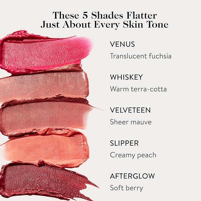 goop Beauty Cream Blush | Sheer Pop of Color for Lips & Cheeks | Vitamin C, Vitamin E & Safflower Oil | Natural Makeup for Glowing Skin | Paraben & Silicone Free | 0.5 oz | Venus - Translucent Fuchsia-Velvo Beauty