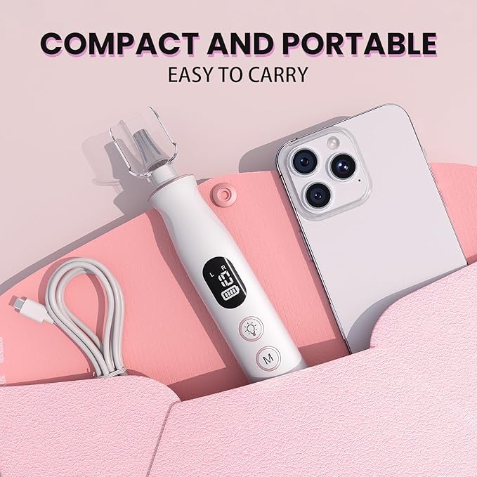 Electric Nail Drill, Cordless 2000 mAh Rechargeable Portable Nail File 12 in 1 Kit for Thick Toenails, 10 Speeds Nail Dril Machine Professional Manicure Pedicure for Hand Natural Nails Care (White)-Velvo Beauty