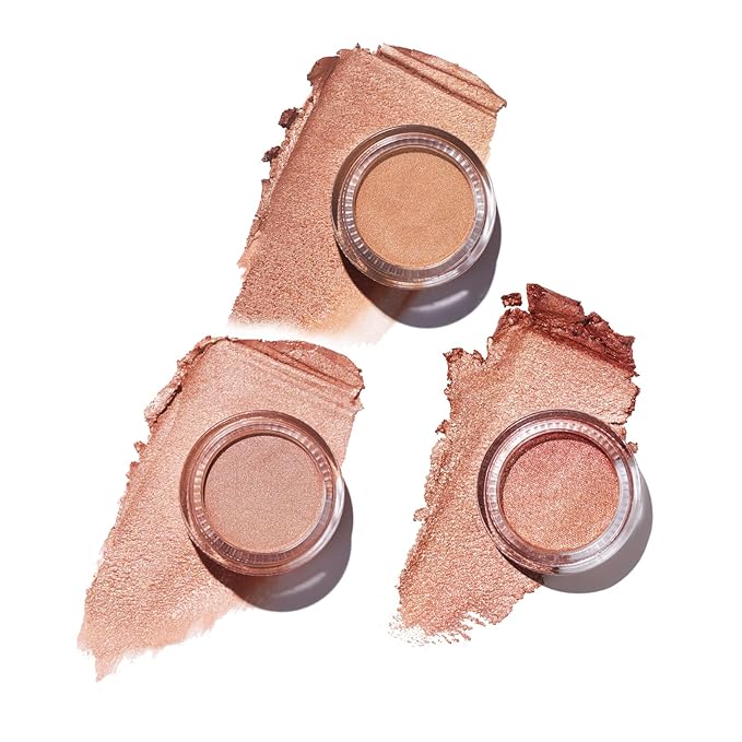 Oulac Cream Eyeshadow also for Highlighter Large Capacity Highly Pigmented Eye Shadow Waterproof &Long Lasting with Moisturizing Formula, Shimmer Glitter Eye Makeup Set 1-Velvo Beauty