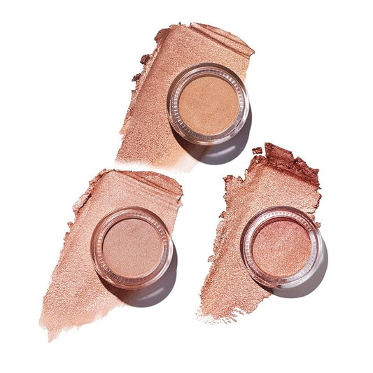 Oulac Cream Eyeshadow also for Highlighter Large Capacity Highly Pigmented Eye Shadow Waterproof &Long Lasting with Moisturizing Formula, Shimmer Glitter Eye Makeup Set 1-Velvo Beauty