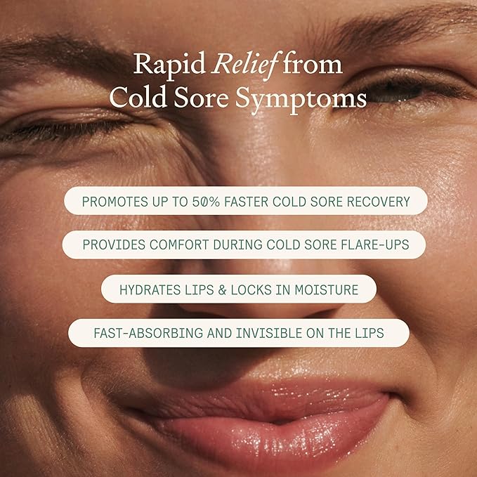 Lip Health Balm - Daily Cold Sore Relief & Recovery - Powered by 5 Plant Flavonoids & XDF Technology - Lightweight Hydrating Barrier Support for Lips - Soothing, Nurturing Formula, 5g-Velvo Beauty