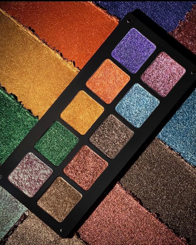 Chromatic Eyeshadow Palette | 10 Vibrant Shades for Unlimited Creativity. (Chromatic 4)-Velvo Beauty