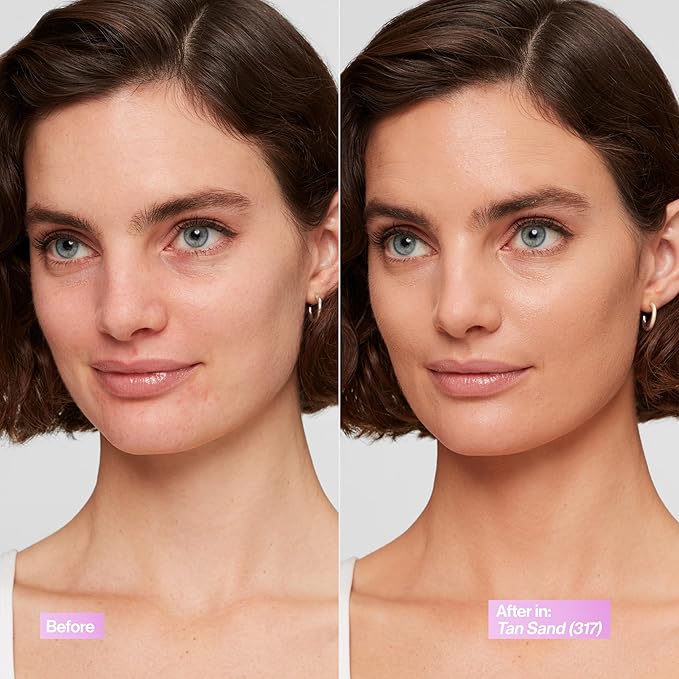 Revlon Illuminance Tinted Serum, Triple Hyaluronic Acid, Evens Out Skin Tone Over Time and Hydrates All Day, SPF 15, 317 Tan Sand, 0.94 fl oz.-Velvo Beauty