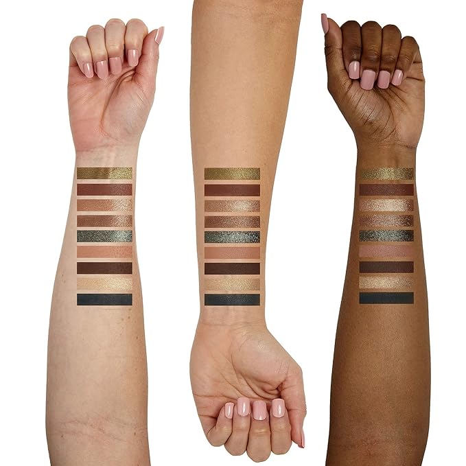 Sigma Beauty On-the-Go Eyeshadow Palette - Ivy - 9 Bold Eyeshadow Shades in Matte, Shimmer and Metalic Finishes - Highly Pigmented Vegan Eye Makeup Palette - Clean Beauty Products-Velvo Beauty