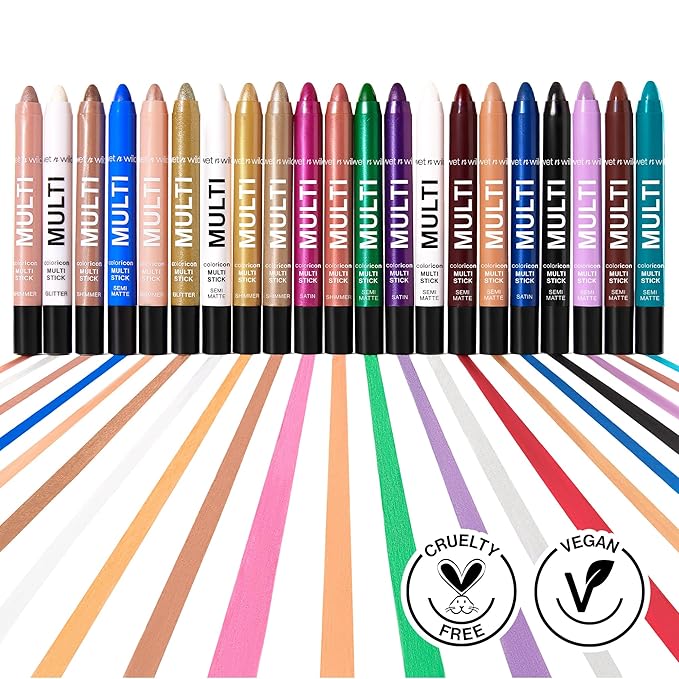 wet n wild Color Icon Cream Eyeliner Eyeshadow Multi-Stick, Moisturizing, Nourishing Velvety Cream-to-Powder Buildable & Blendable Formula, Cruelty-Free & Vegan - Nocturnal Behavior-Velvo Beauty